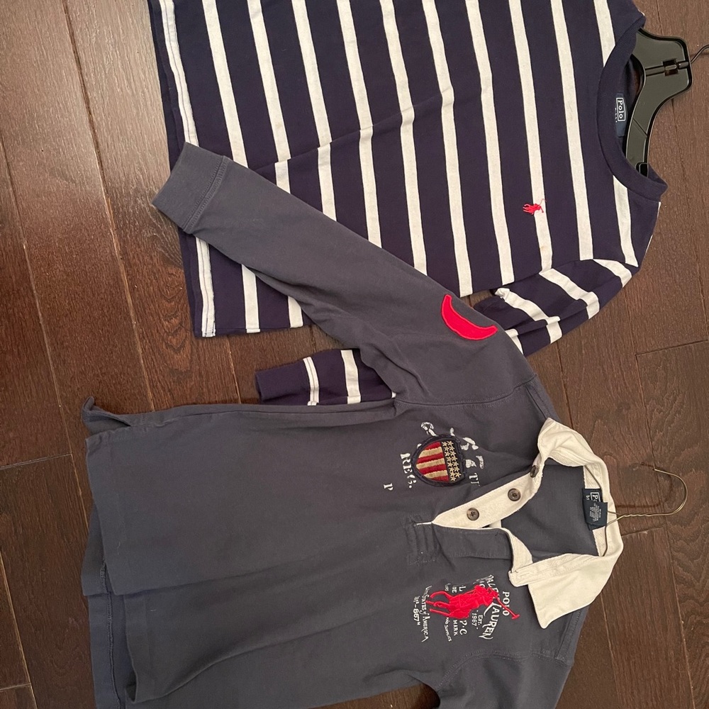 Two boys size 6 polo Ralph Lauren shirts